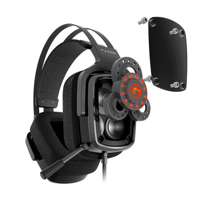 Marvo геймърски слушалки Gaming Headphones HG9046 - TRUE 7.1, backlight