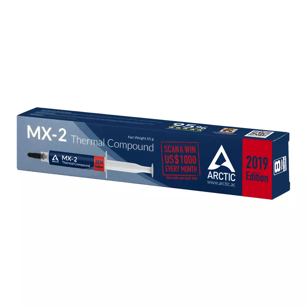 Термо паста Arctic MX-2 Thermal Compound 2019 Edition 65g