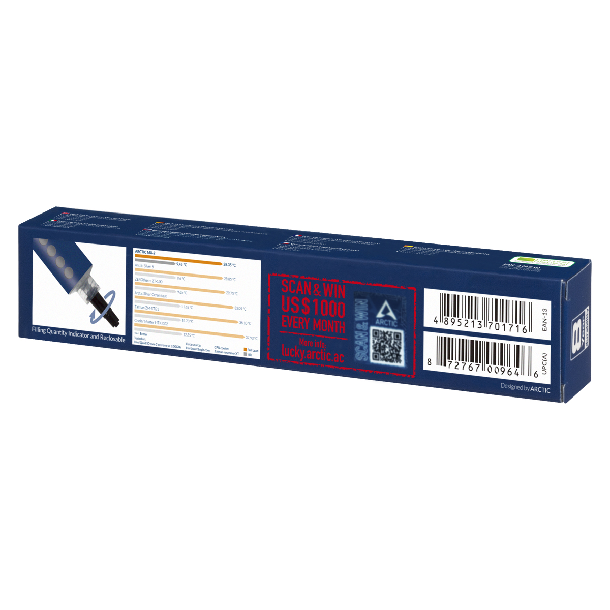 Термо паста Arctic MX-2 Thermal Compound 2019 Edition 65g