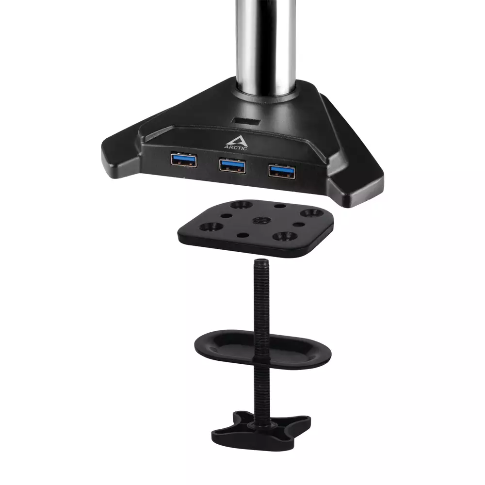 Arctic стойка за два монитора Desk Mount Dual Monitor 4xUSB3.0 - Z2 Pro - Gen 3