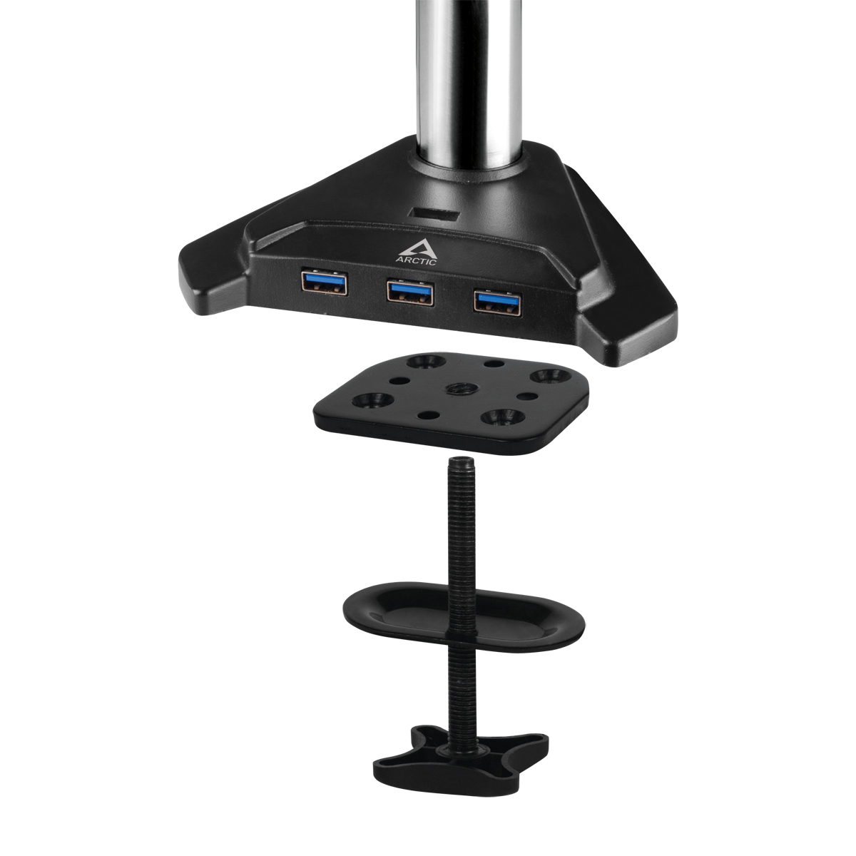 Arctic стойка за два монитора Desk Mount Dual Monitor 4xUSB3.0 - Z2 Pro - Gen 3