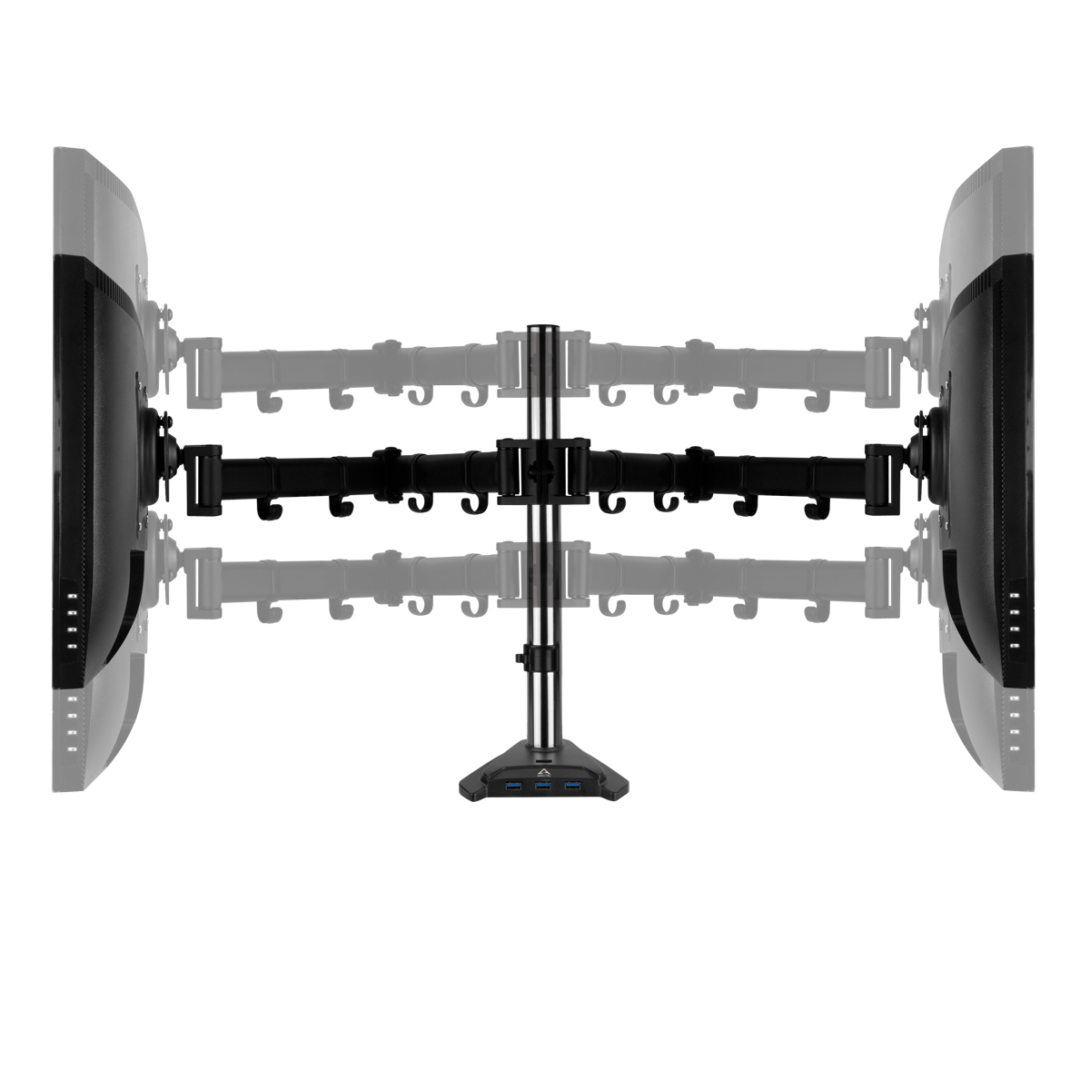 Arctic стойка за два монитора Desk Mount Dual Monitor 4xUSB3.0 - Z2 Pro - Gen 3
