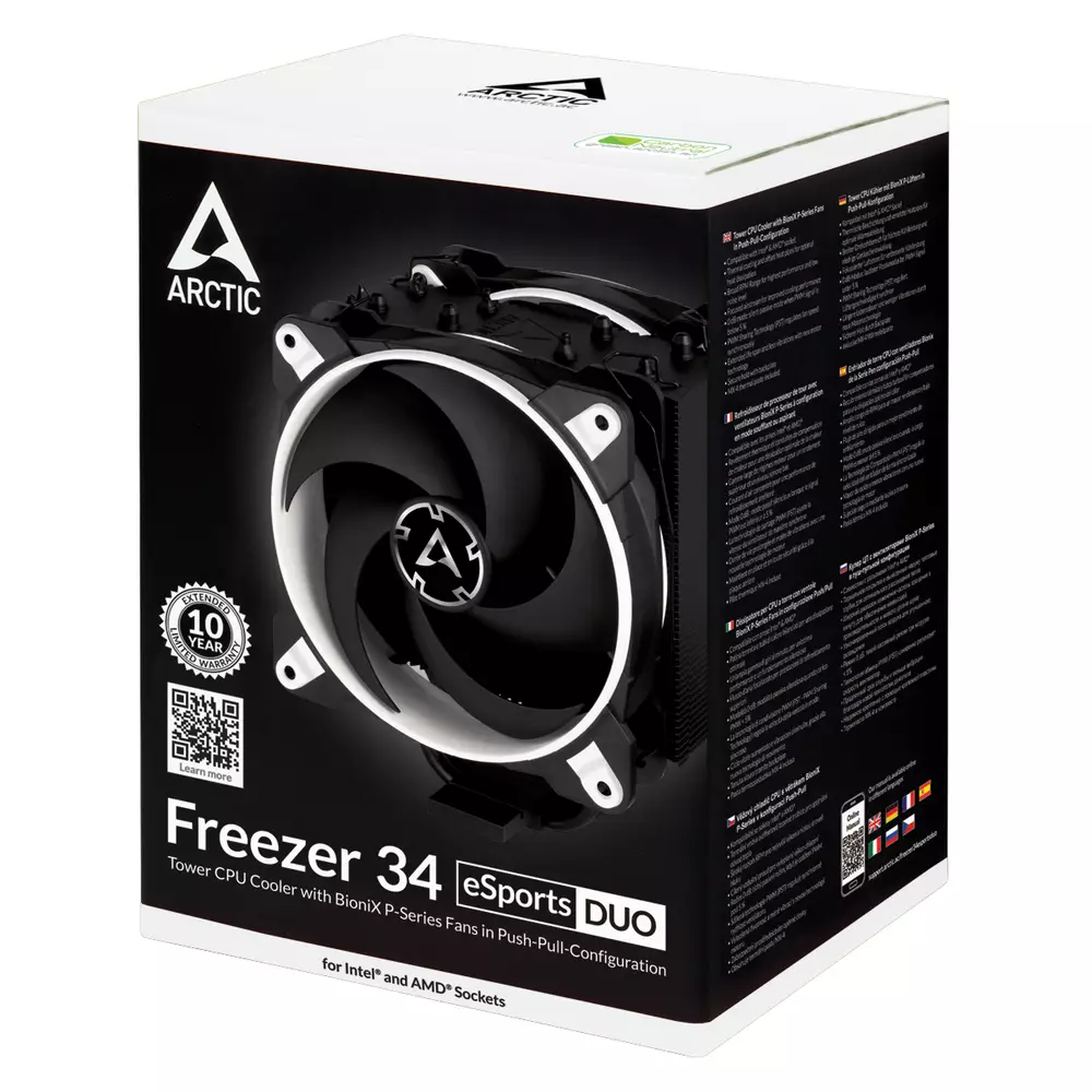 Охлаждане за процесор Arctic Freezer 34 eSports DUO Black/White - ACFRE00061A