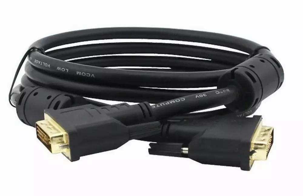 VCom Cable DVI 24+1 Dual Link M / M +2 Ferrite - CG441GD-1.8m