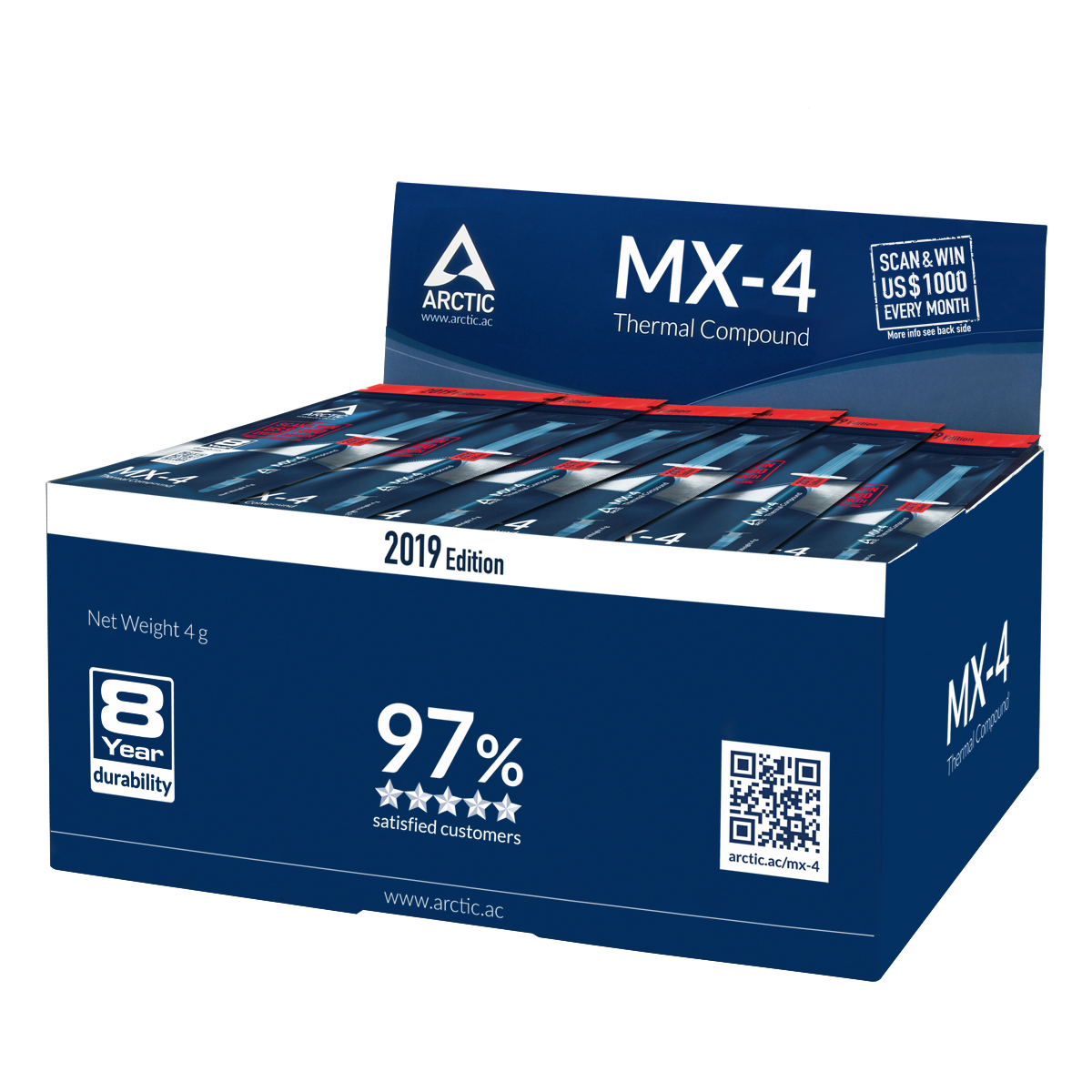 Термо паста Arctic MX-4 Thermal Compound 2019 Edition 4gr