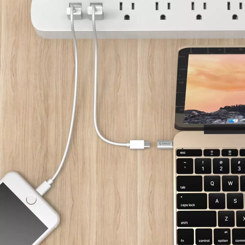 Orico преходник Adapter Type C Male to Micro USB Female - CTM1-SV