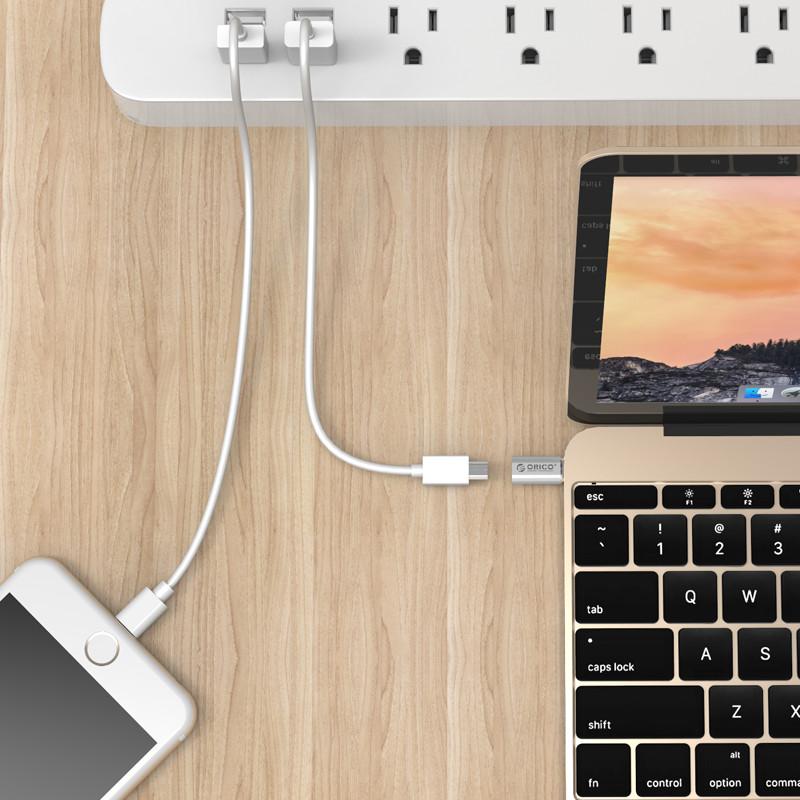 Orico преходник Adapter Type C Male to Micro USB Female - CTM1-SV
