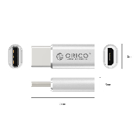 Orico преходник Adapter Type C Male to Micro USB Female - CTM1-SV