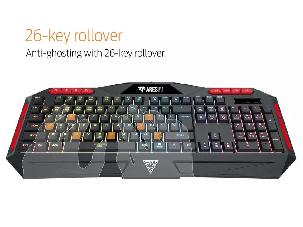 Геймърска клавиатура GAMDIAS ARES P1 RGB