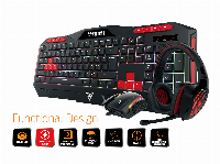 Gamdias геймърски комплект Gaming COMBO - POSEIDON M1 COMBO - Keyboard + Mouse + Headphones