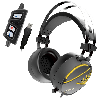 Gamdias геймърски слушалки Gaming Heaphones - HEBE M1 RGB Virtual 7.1 / Vibration