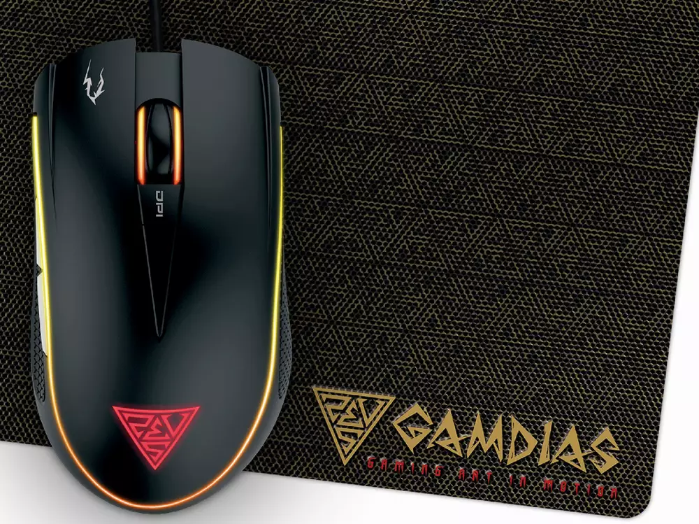 Геймърска мишка с пад Gamdias  ZEUS E2 OPTICAL + PAD NYX E1