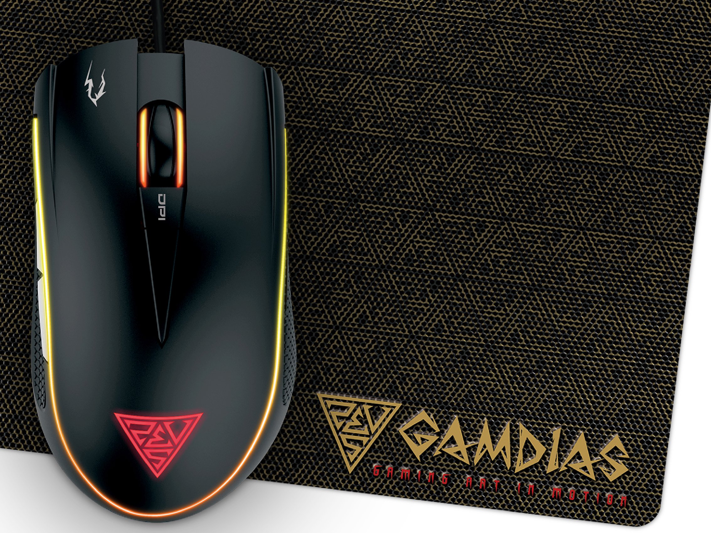 Геймърска мишка с пад Gamdias  ZEUS E2 OPTICAL + PAD NYX E1