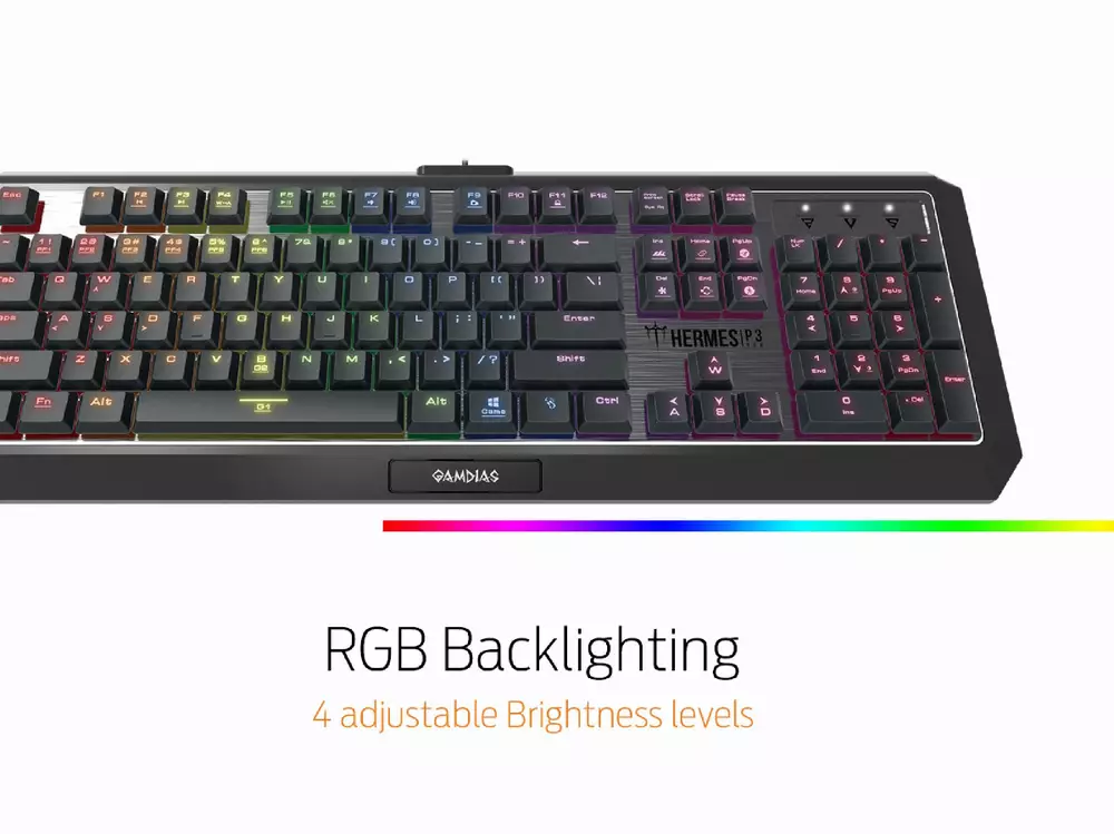 Геймърска механична клавиатура GAMDIAS Hermes P3 RGB - Blue суичове