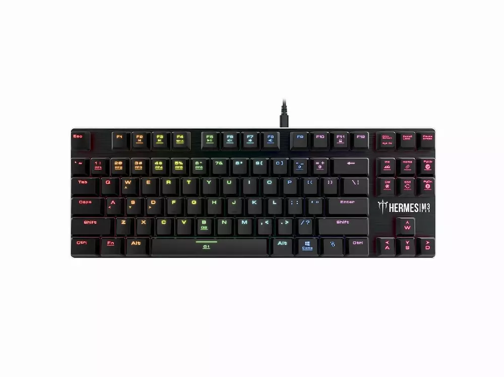 Геймърска механична клавиатура GAMDIAS Hermes M3 RGB - Blue суичове