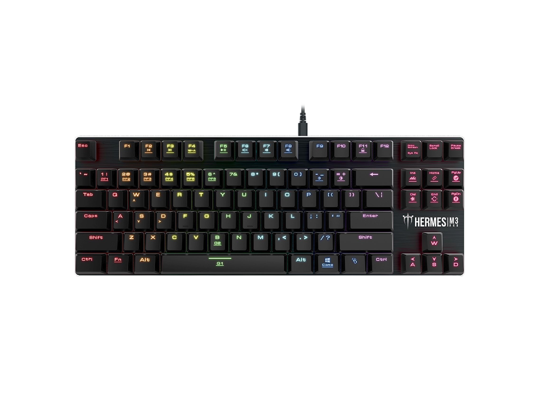 Геймърска механична клавиатура GAMDIAS Hermes M3 RGB - Blue суичове