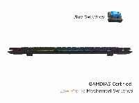 Геймърска механична клавиатура GAMDIAS Hermes M3 RGB - Blue суичове
