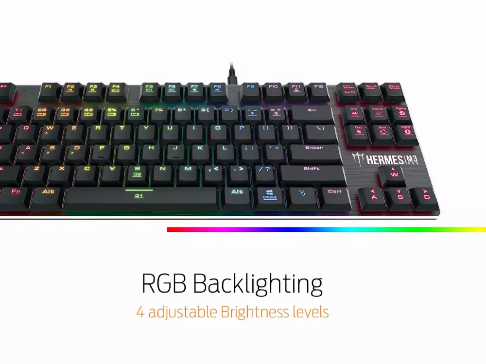 Геймърска механична клавиатура GAMDIAS Hermes M3 RGB - Blue суичове