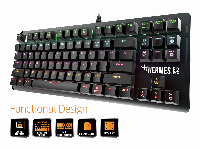 Геймърска механична клавиатура GAMDIAS Hermes E2
