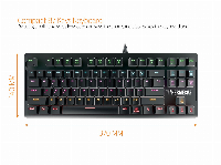 Геймърска механична клавиатура GAMDIAS Hermes E2