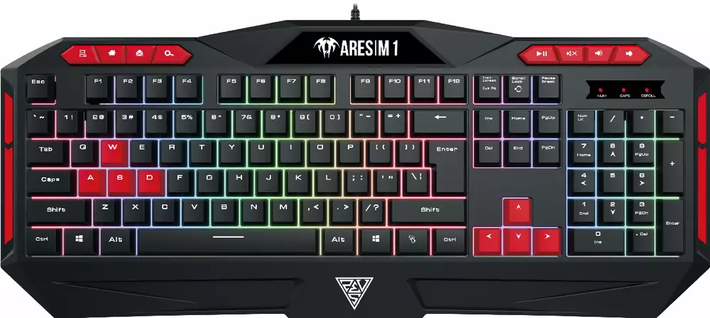 Комплект геймърски мишка и клавиатура Gamdias - ARES M1 + ZEUS E2