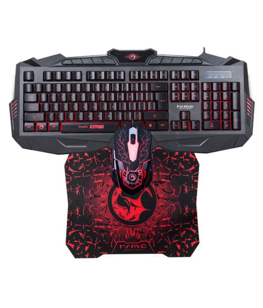 Σετ gaming ποντικιού, πληκτρολογίου και pad Marvo KM400+G1 3-in-1