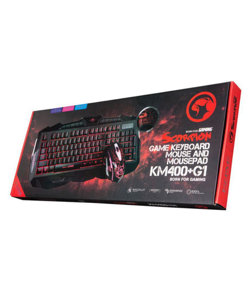 Σετ gaming ποντικιού, πληκτρολογίου και pad Marvo KM400+G1 3-in-1