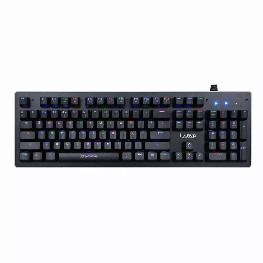 Геймърска механична клавиатура MARVO KG935 RGB - Blue суичове