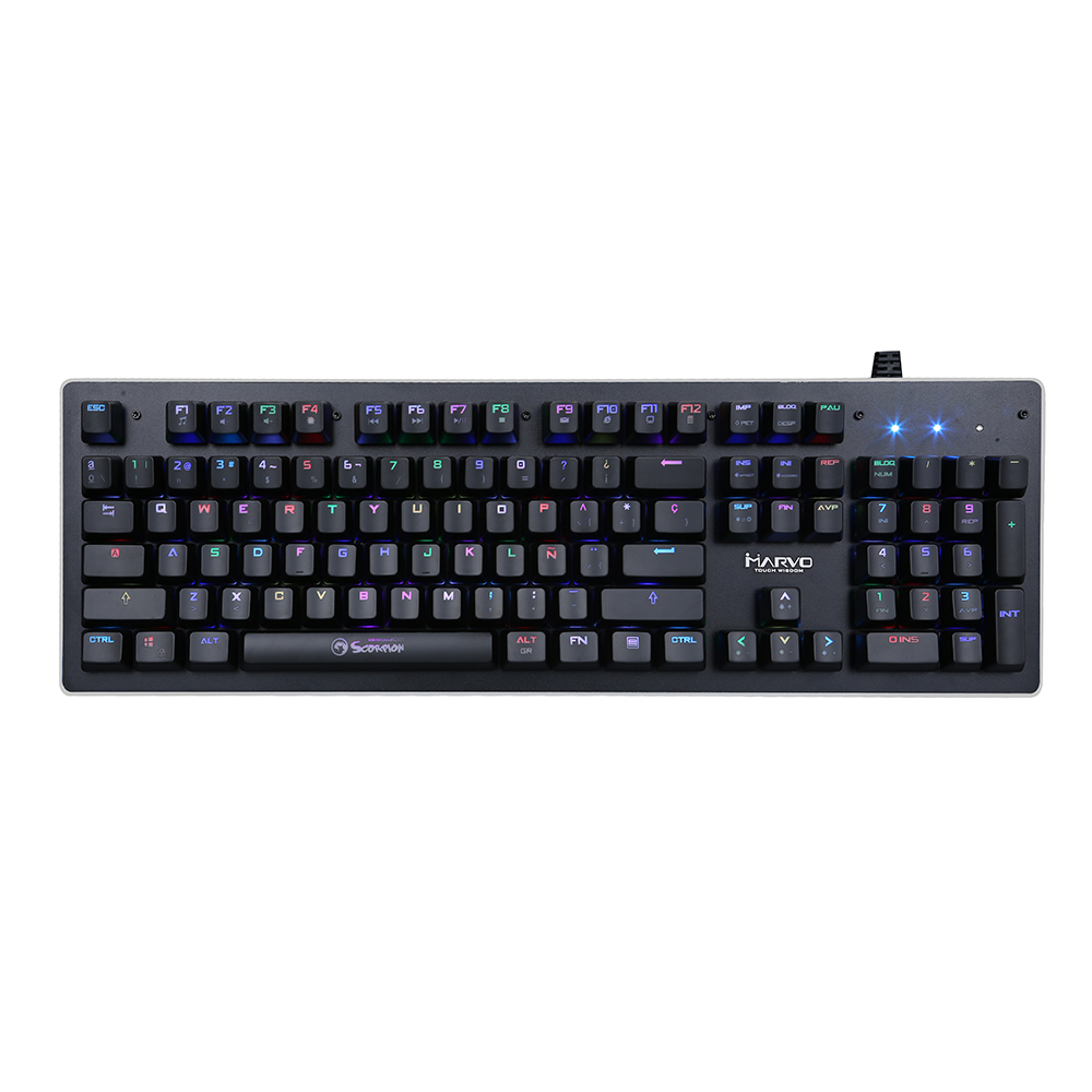 Геймърска механична клавиатура MARVO KG935 RGB - Blue суичове