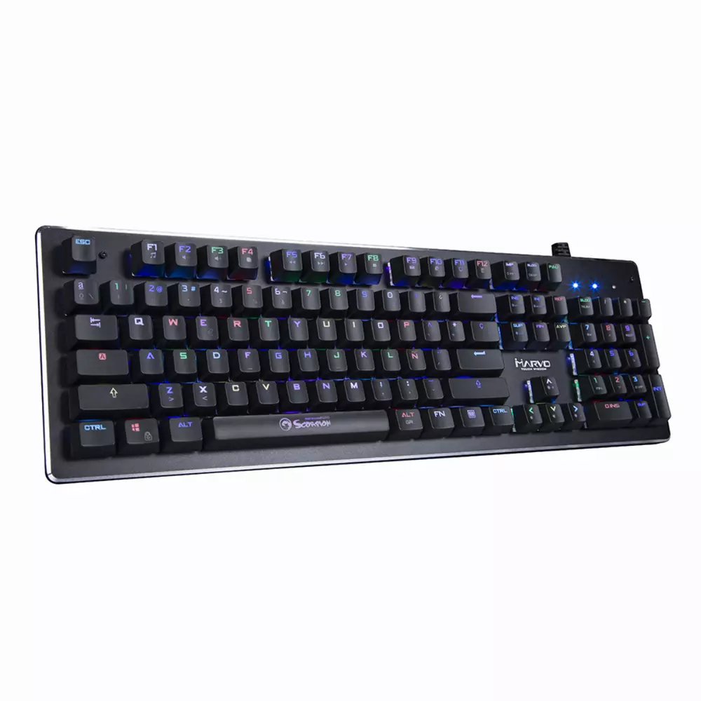 Геймърска механична клавиатура MARVO KG935 RGB - Blue суичове