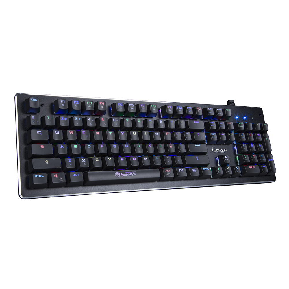 Геймърска механична клавиатура MARVO KG935 RGB - Blue суичове