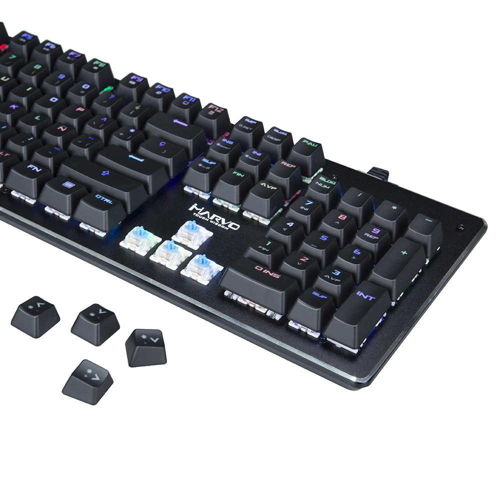 Геймърска механична клавиатура MARVO KG935 RGB - Blue суичове