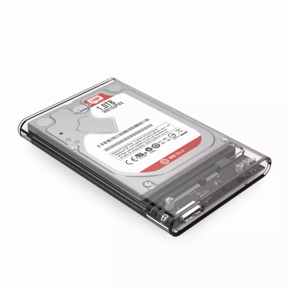 Външна кутия Orico 2139U3-CR Storage Case 2.5" USB 3.0 transparent