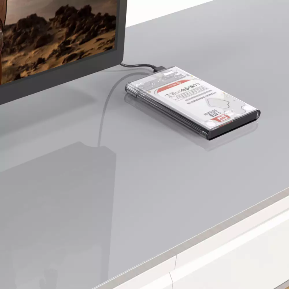 Външна кутия Orico 2139U3-CR Storage Case 2.5" USB 3.0 transparent