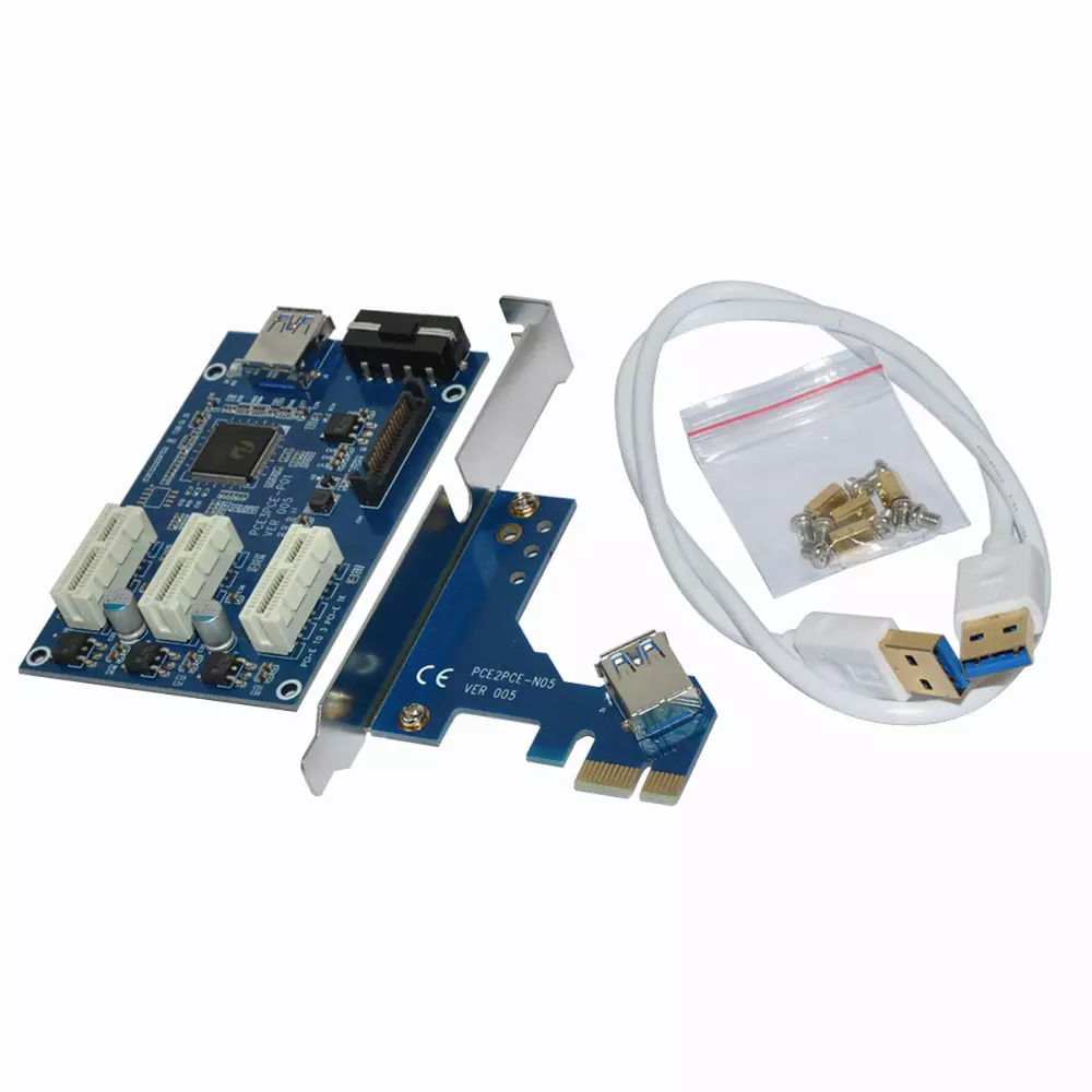 Makki Mining PCI-E splitter 3X - MAKKI-MINING-PCIE-3X-v005