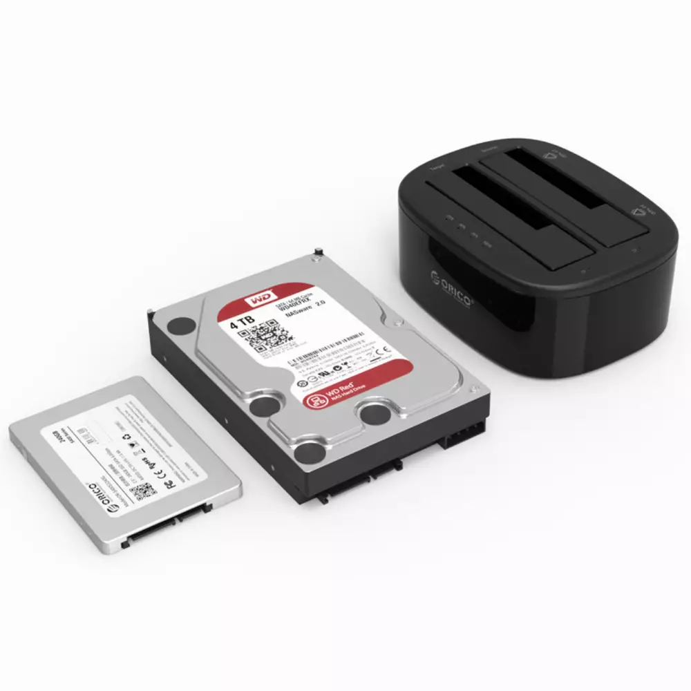 Докинг станция Orico 6228US3-C Storage HDD/SSD Dock 2 BAY Clone 2.5/3.5 USB3.0