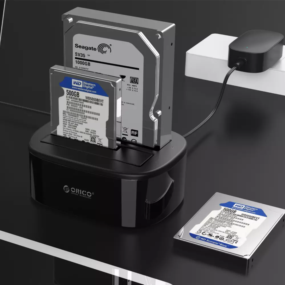 Докинг станция Orico 6228US3-C Storage HDD/SSD Dock 2 BAY Clone 2.5/3.5 USB3.0