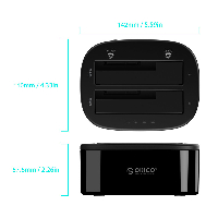 Докинг станция Orico 6228US3-C Storage HDD/SSD Dock 2 BAY Clone 2.5/3.5 USB3.0 
