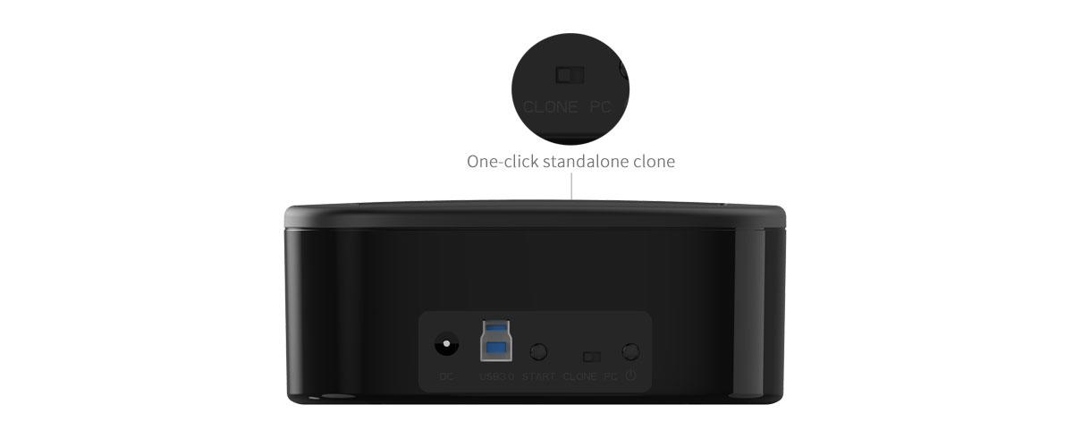 Докинг станция Orico 6228US3-C Storage HDD/SSD Dock 2 BAY Clone 2.5/3.5 USB3.0 