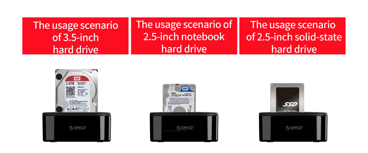Докинг станция Orico 6218US3 Storage HDD/SSD Dock 2.5 and 3.5 inch USB3.0