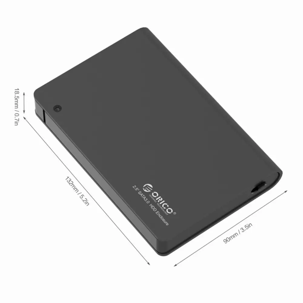 Външна кутия за диск Orico 2598S3 Storage Case 2.5 inch USB 3.0 black 