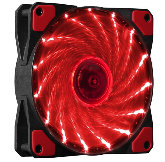 Вентилатор Makki 120mm - 15 RED LED lights - MAKKI-FAN120-15RD