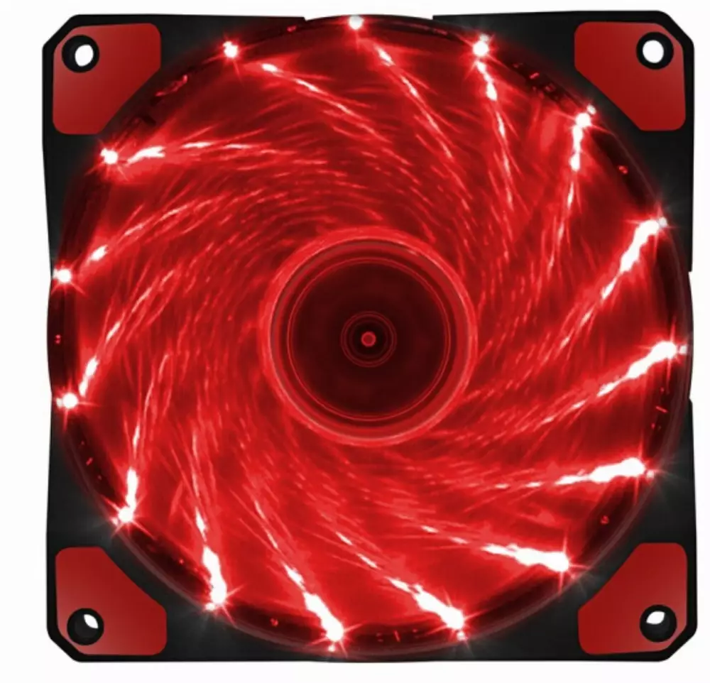 Вентилатор Makki 120mm - 15 RED LED lights - MAKKI-FAN120-15RD