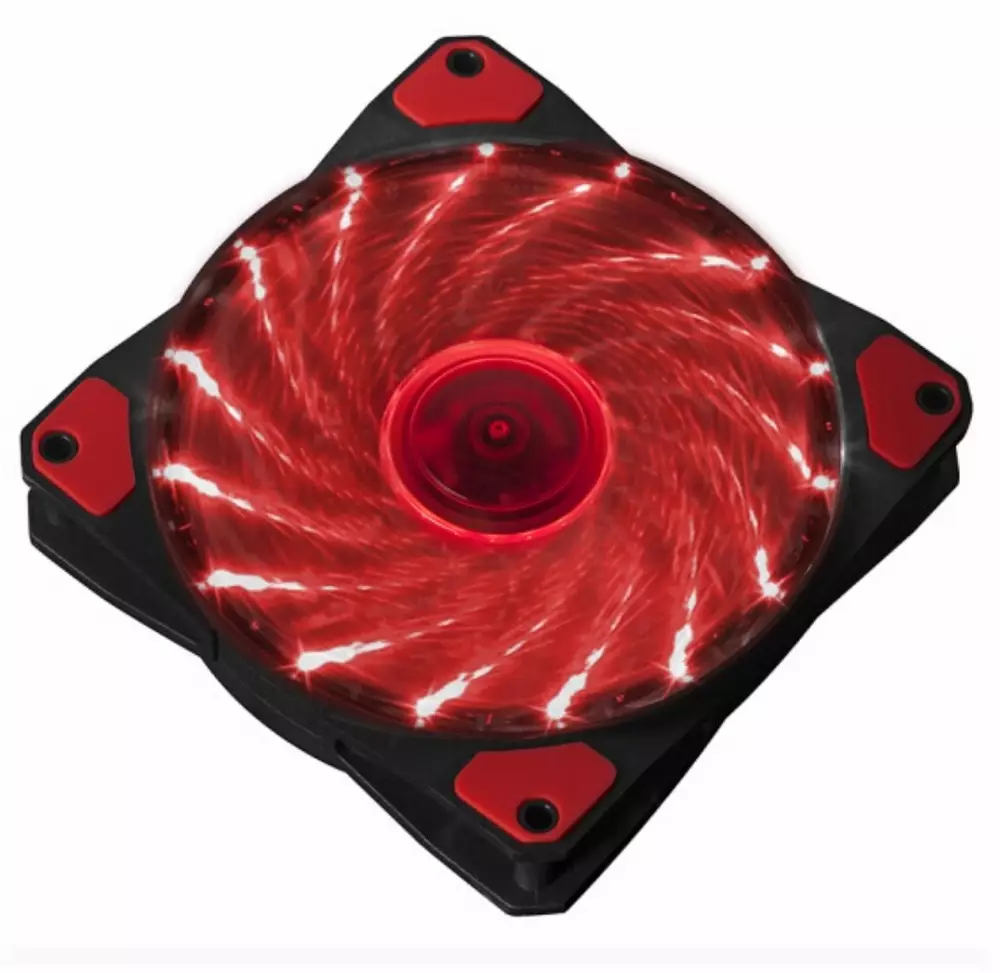 Вентилатор Makki 120mm - 15 RED LED lights - MAKKI-FAN120-15RD