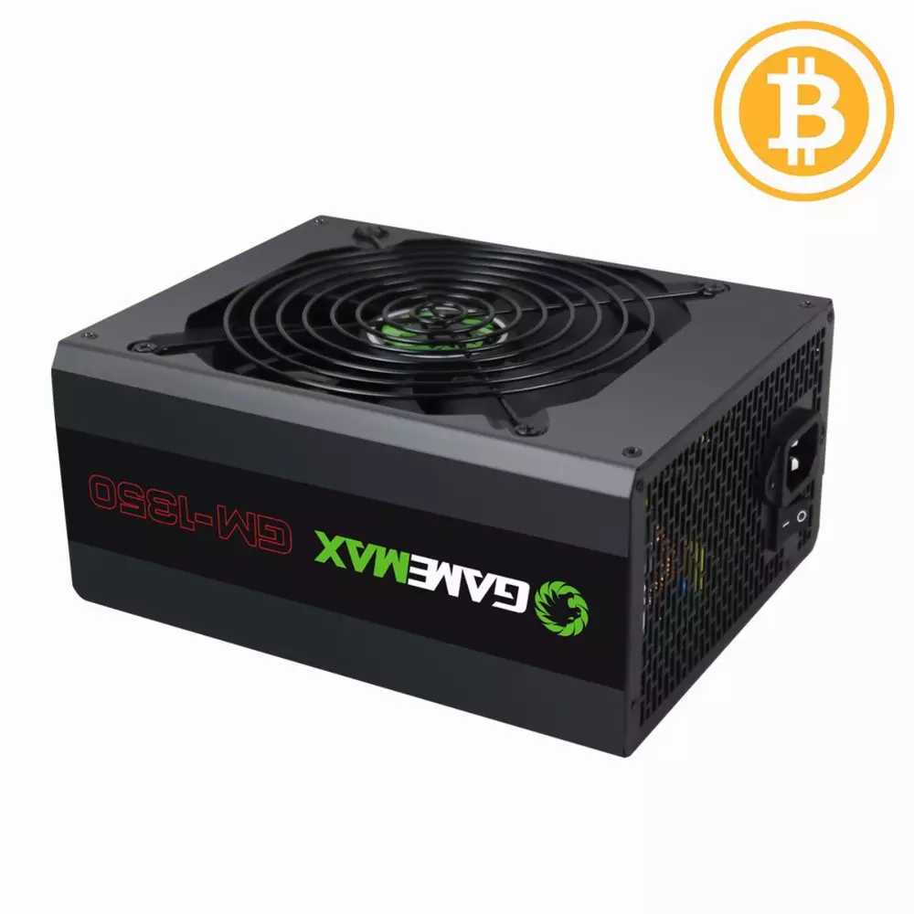 Захранване Gamemax GM-1350 1350W 80+ Gold Bitcoin Mining 12xPCIe PSU