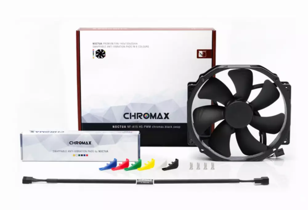 Вентилатор Noctua NF-A15 HS-PWM 150mm Chromax.black.swap