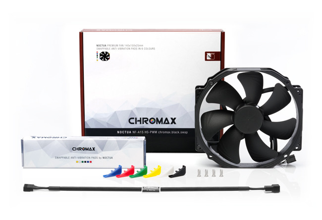 Вентилатор Noctua NF-A15 HS-PWM 150mm Chromax.black.swap