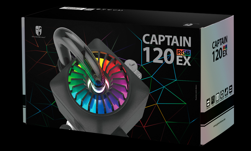 Водно охлаждане за процесор DeepCool CAPTAIN 120 EX RGB Aura Sync