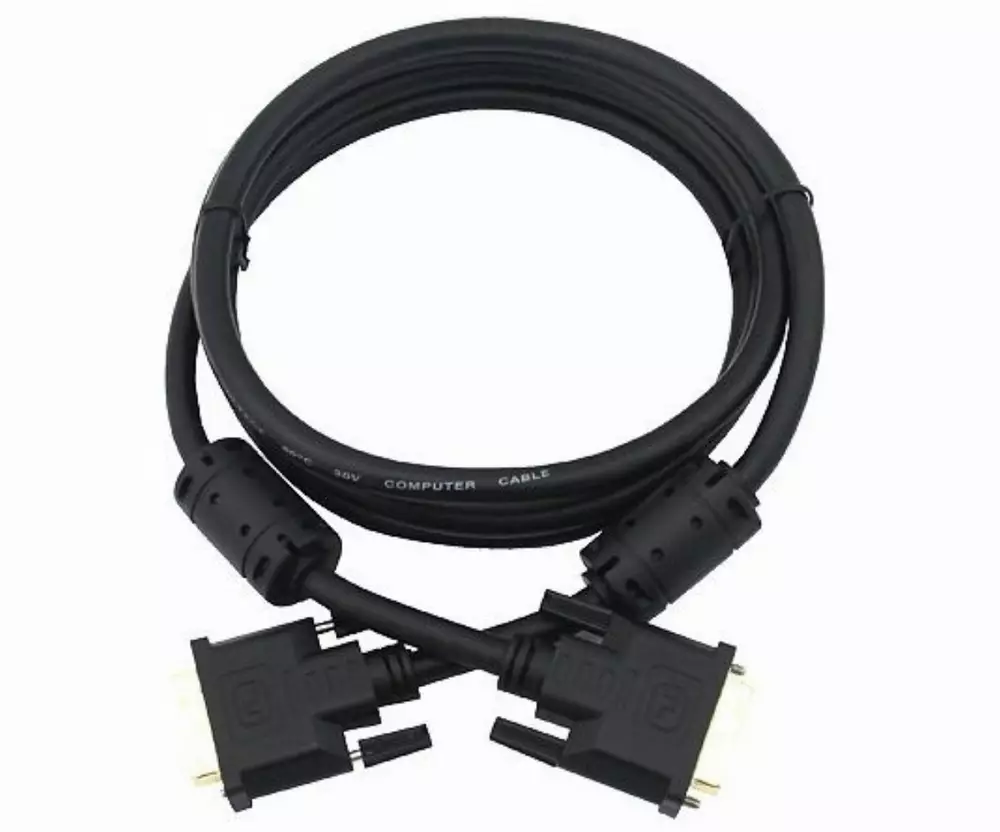 VCom Кабел DVI 24+1 Dual Link M / M +2 Ferrite - CG441GD-2m