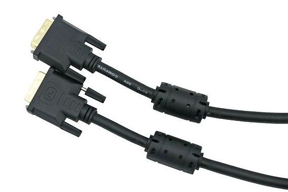 VCom Кабел DVI 24+1 Dual Link M / M +2 Ferrite - CG441GD-2m